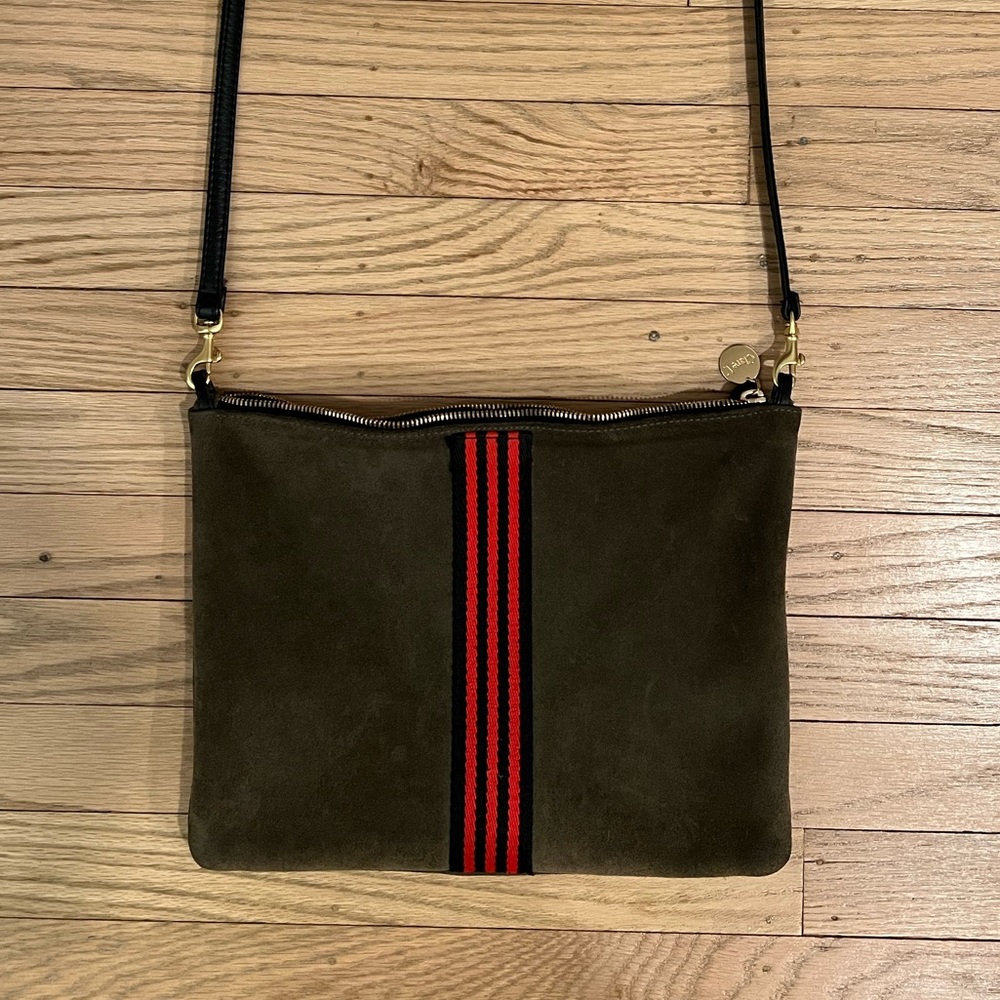 Clare V. Sac Bretelle Suede Crossbody